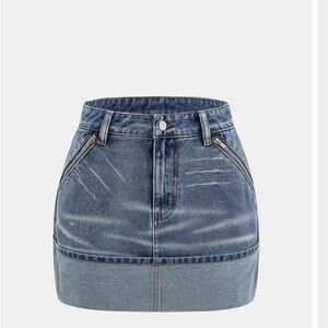 Denim Mini Skirt